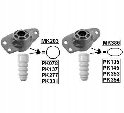 PK137 - MONROE КРЫЛЬЯ АМОРТИЗАТОРА VW PASSAT AUDI