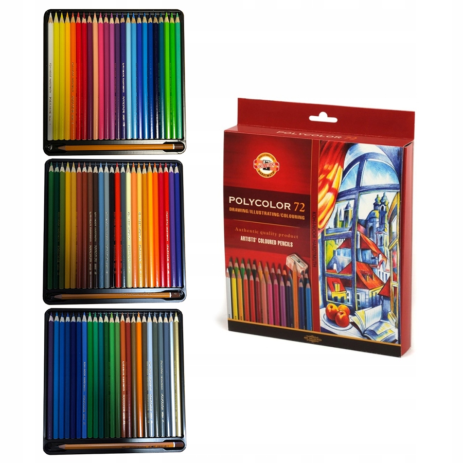 Pastelky Polycolor 72 kol Koh-I-Noor 3837 Tužky