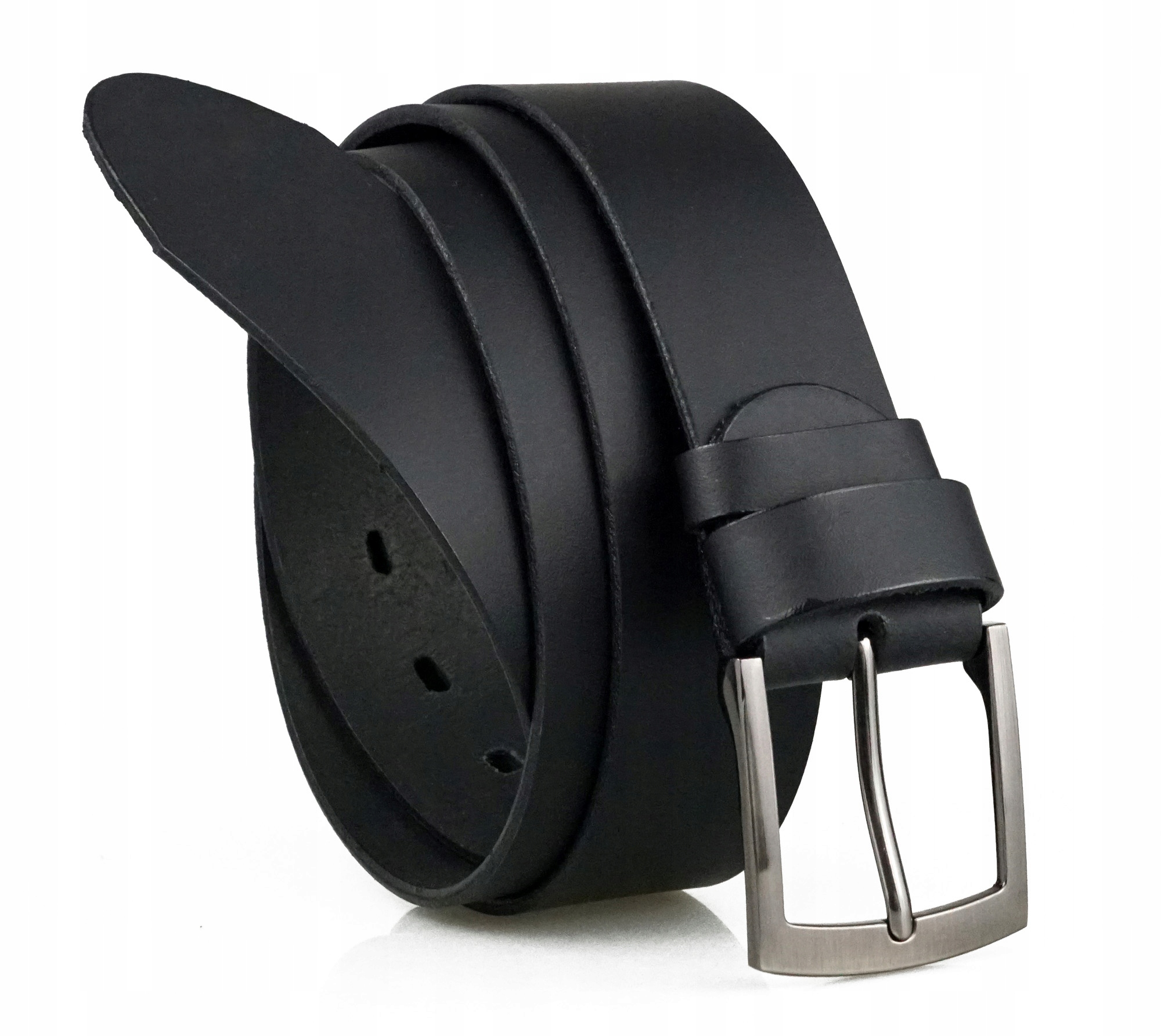 

Pasek Do Spodni Skórzany 3,8CM Czarny Męski