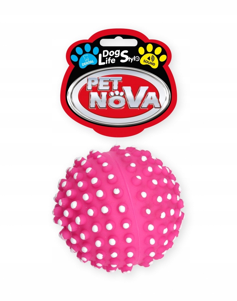 

Pet Nova zabawka dla psa Piłka jeż 6,5cm różowa