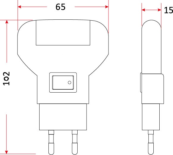 MINI LAMPKA NOCNA DLA DZIECKA DO GNIAZDA. 1W NIEBIESKA EAN (GTIN) 5903874870463