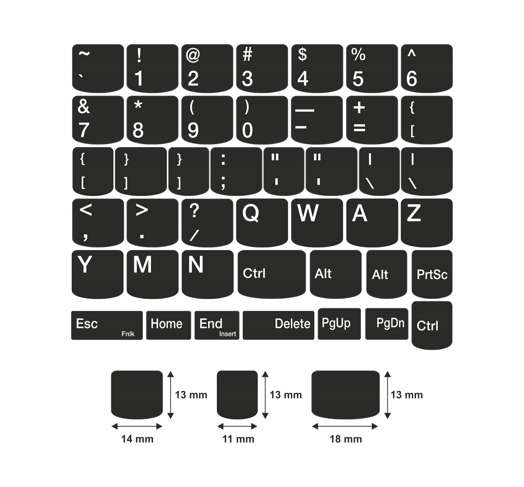 Naklejki na klawiaturę do LENOVO X240 X250 X260 Producent Inna