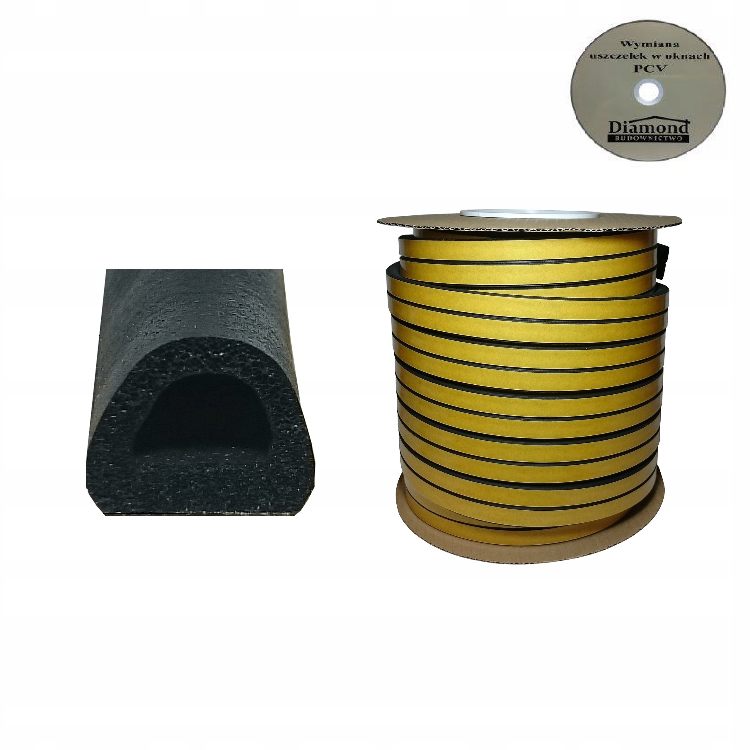 

Uszczelki do okna okien okienne SD-54 10 mm 50mb