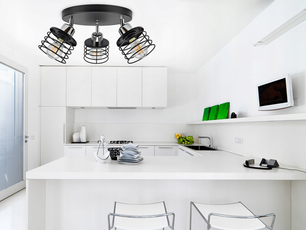 LAMPA SUFITOWA PLAFON ŻYRANDOL EDISON LOFT LED Maksymalna moc pojedynczego źródła światła 60 W