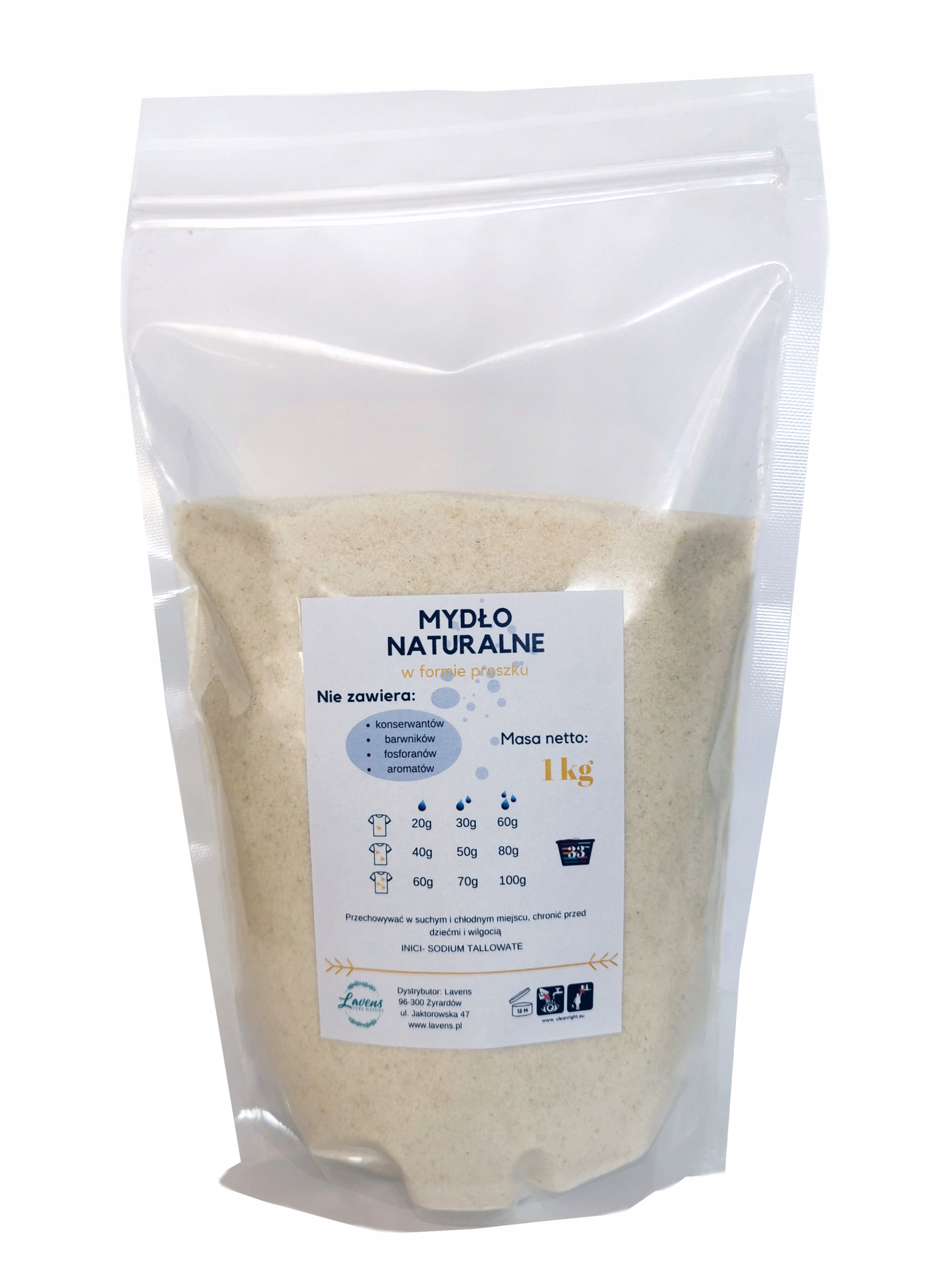 

Płatki Mydlane, Mydło W Proszku 1KG Naturalne