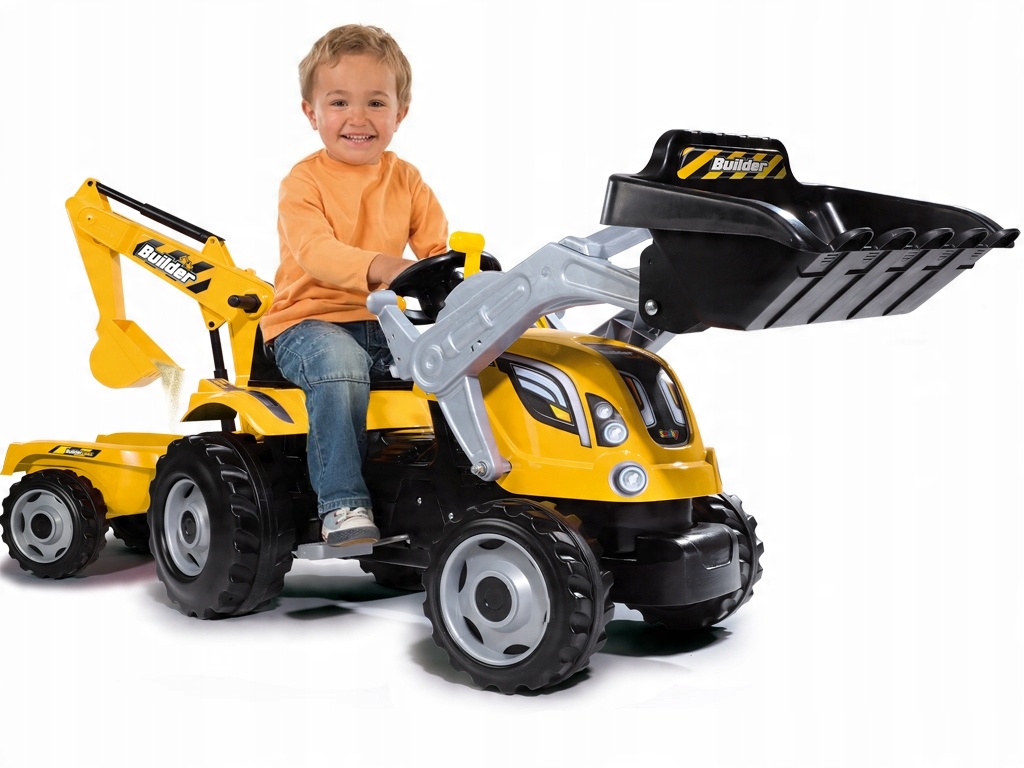 

Smoby Traktor Pedały Max Przyczepka Koparka Łyżka