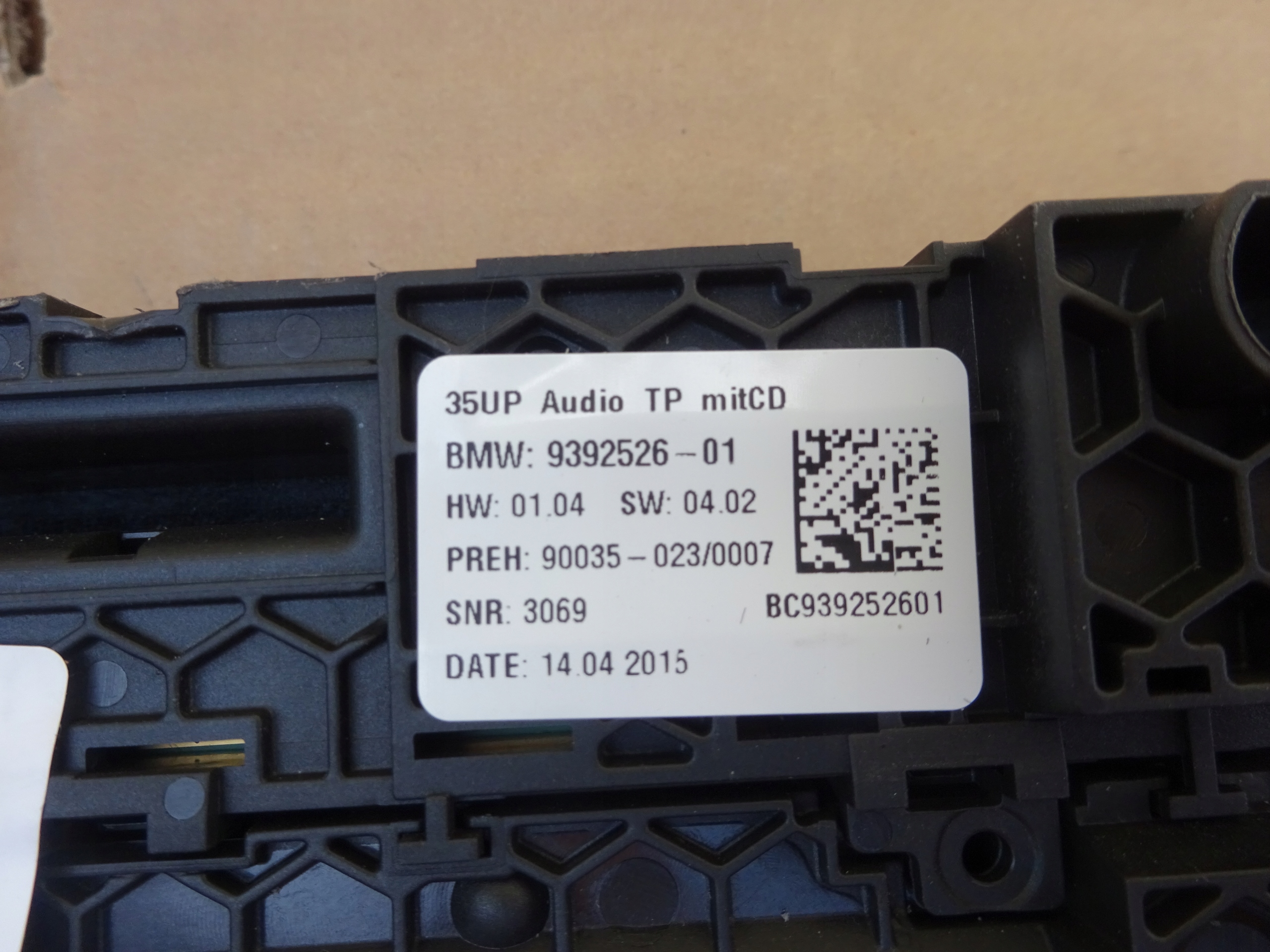 BMW G11 G12 UNITE COMMANDE CLIMA RADIA 9392526