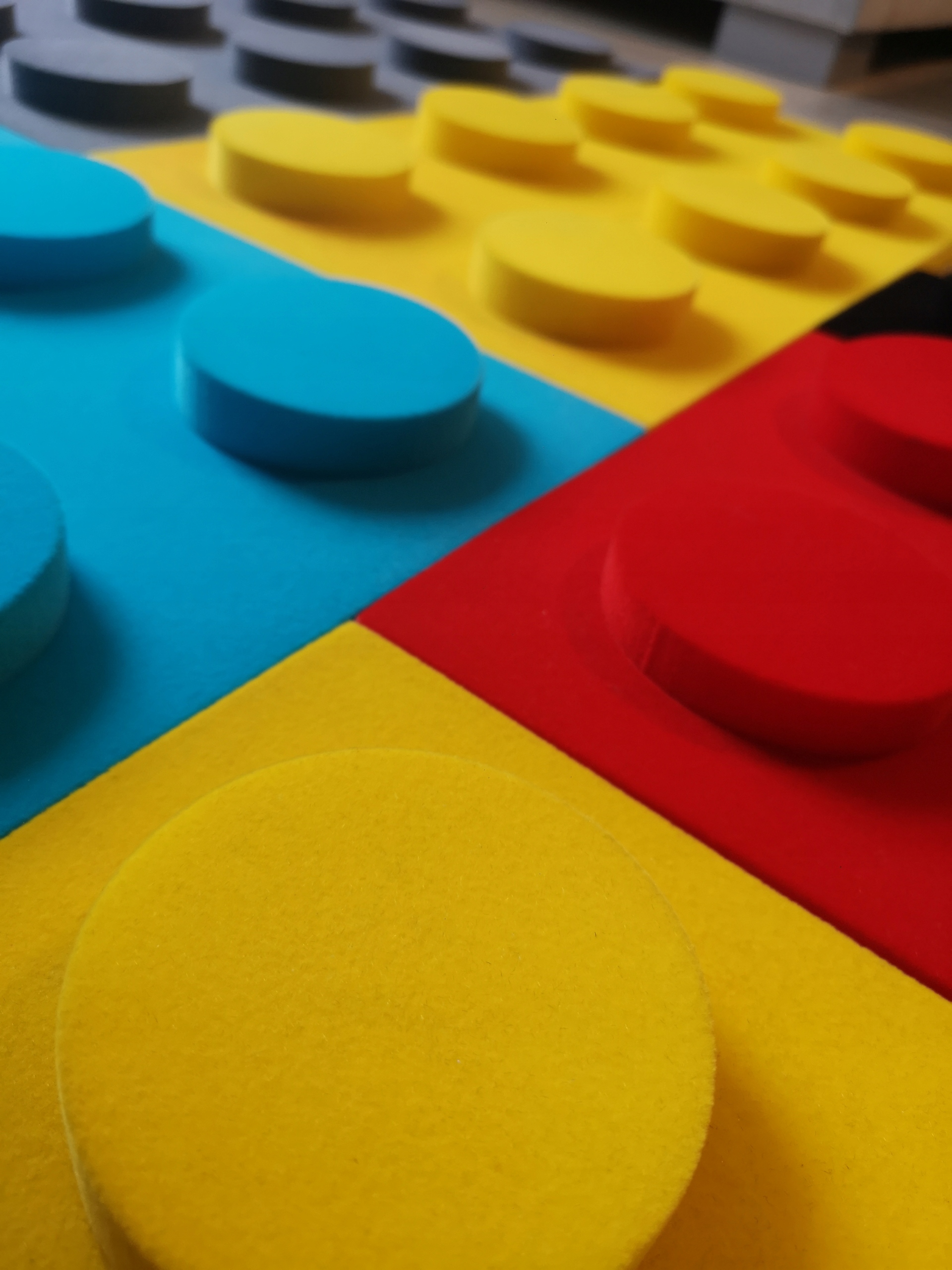 Miękkie panele ścienne klocki lego / akustyczne / Model BLOCK XL