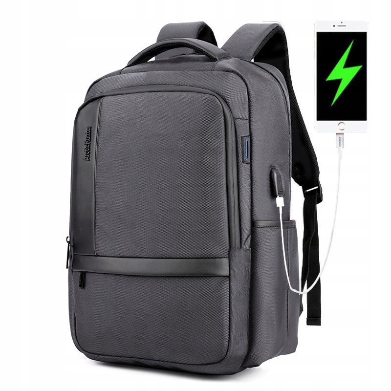 

Wro Plecak Arctic Hunter na laptopa 17,3 Usb szary