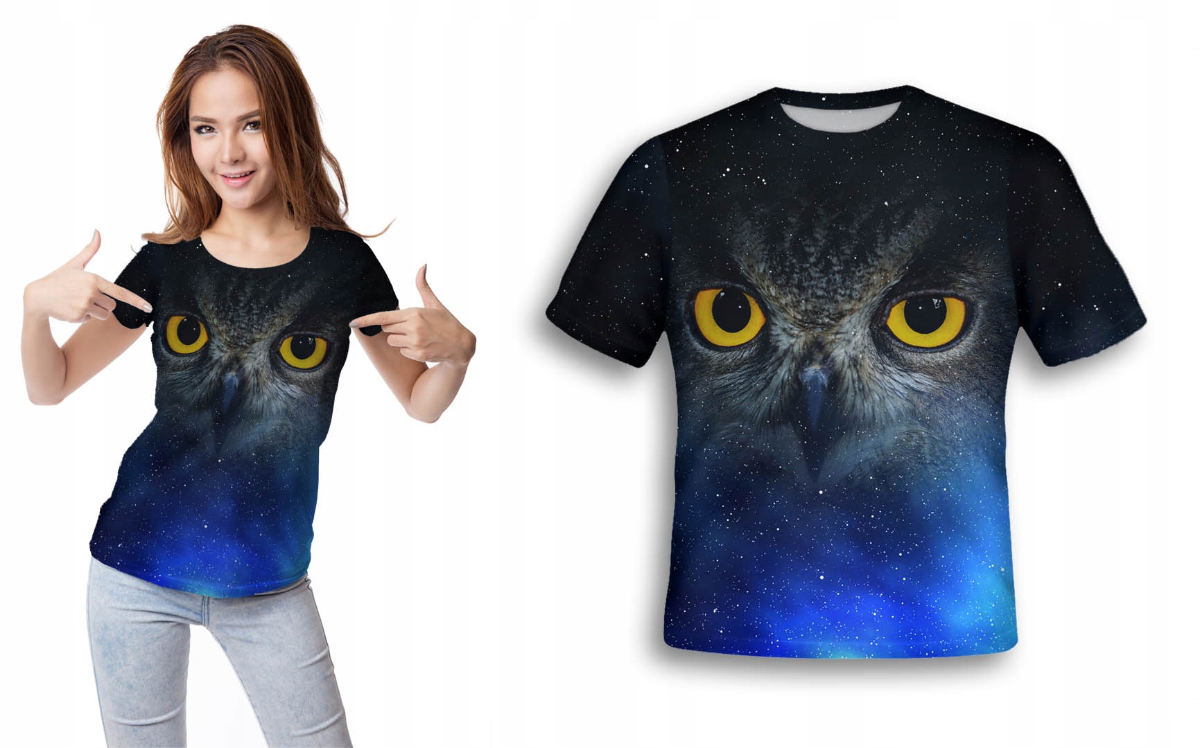 

Koszulka 3D T-shirt Sowa XL Modna Śmieszna Polska