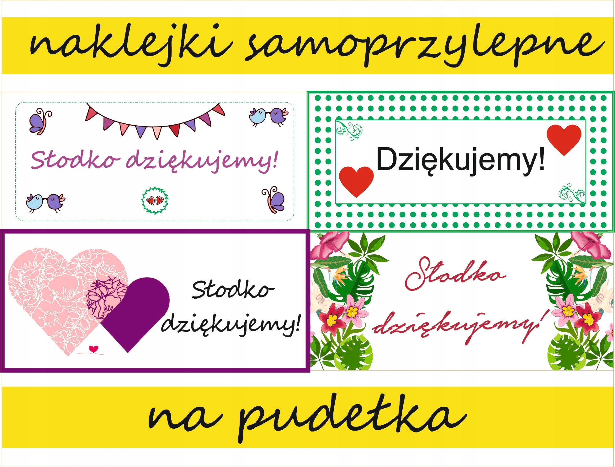 

Etykieta Naklejka Na Pudełko Ciasto dla gości x 18