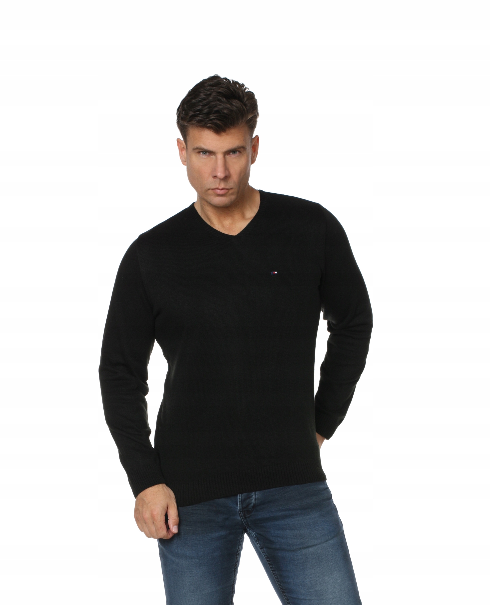 

Sweter męski w serek r.L