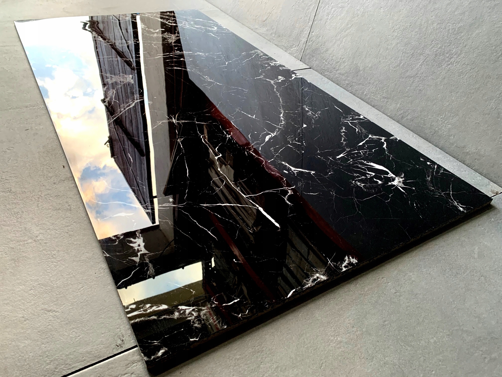 CZARNY MARMUR POLEROWANY 120x60 WYSOKI POŁYSK g.I Typ płytki kamienne