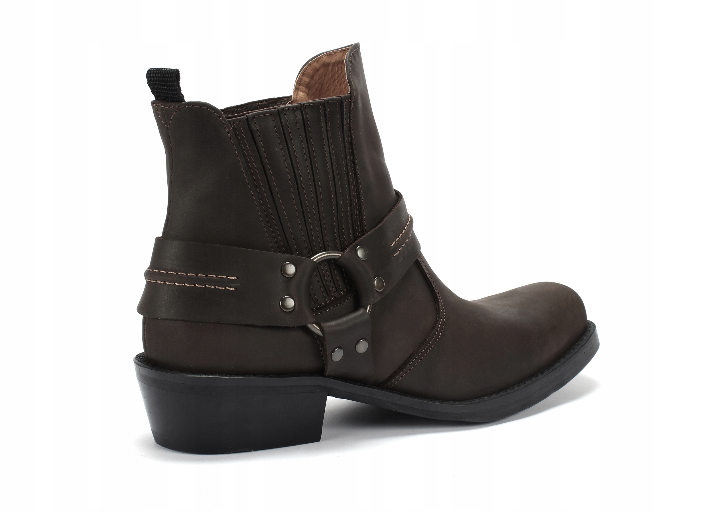 KOWBOJKI MOTOCYKLOWE Męskie model 610 skóra NOWOŚĆ Rozmiar 43