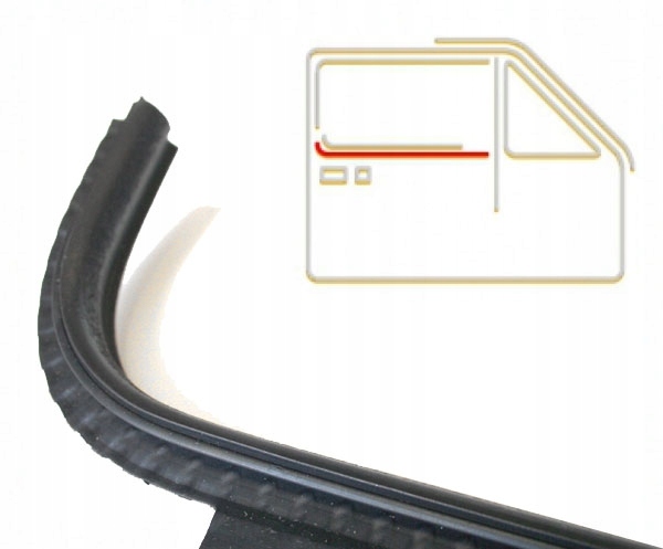 Uszczelka Zgarniajaca Prawa Chrom VW Jetta Golf 1