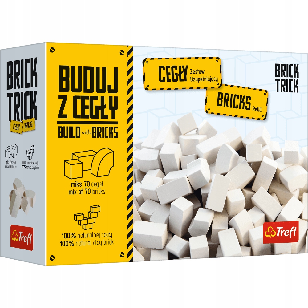 BRICK TRICK CEGŁY BIAŁE ZAMKOWE 70 SZT. TREFL