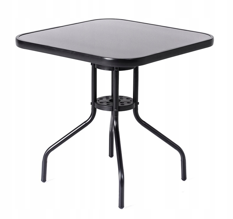 

Szklany Stół Ogrodowy Tarasowy Aluminium 70x70x70