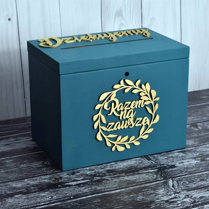 PUDEŁKO SKRZYNIA NA KOPERTY WESELNE PREMIUM WZORY Marka inny