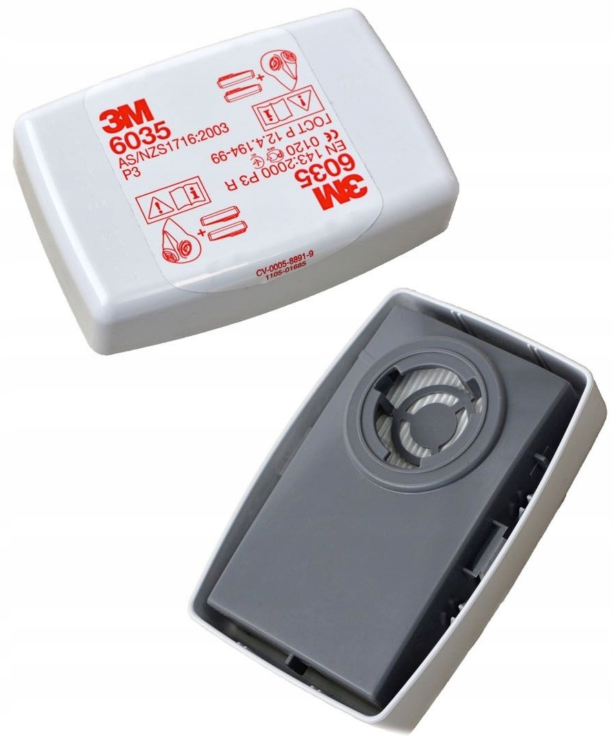 

Filtr Przeciwpyłowy 3M 6035 P3 komplet 2 sztuki Ce