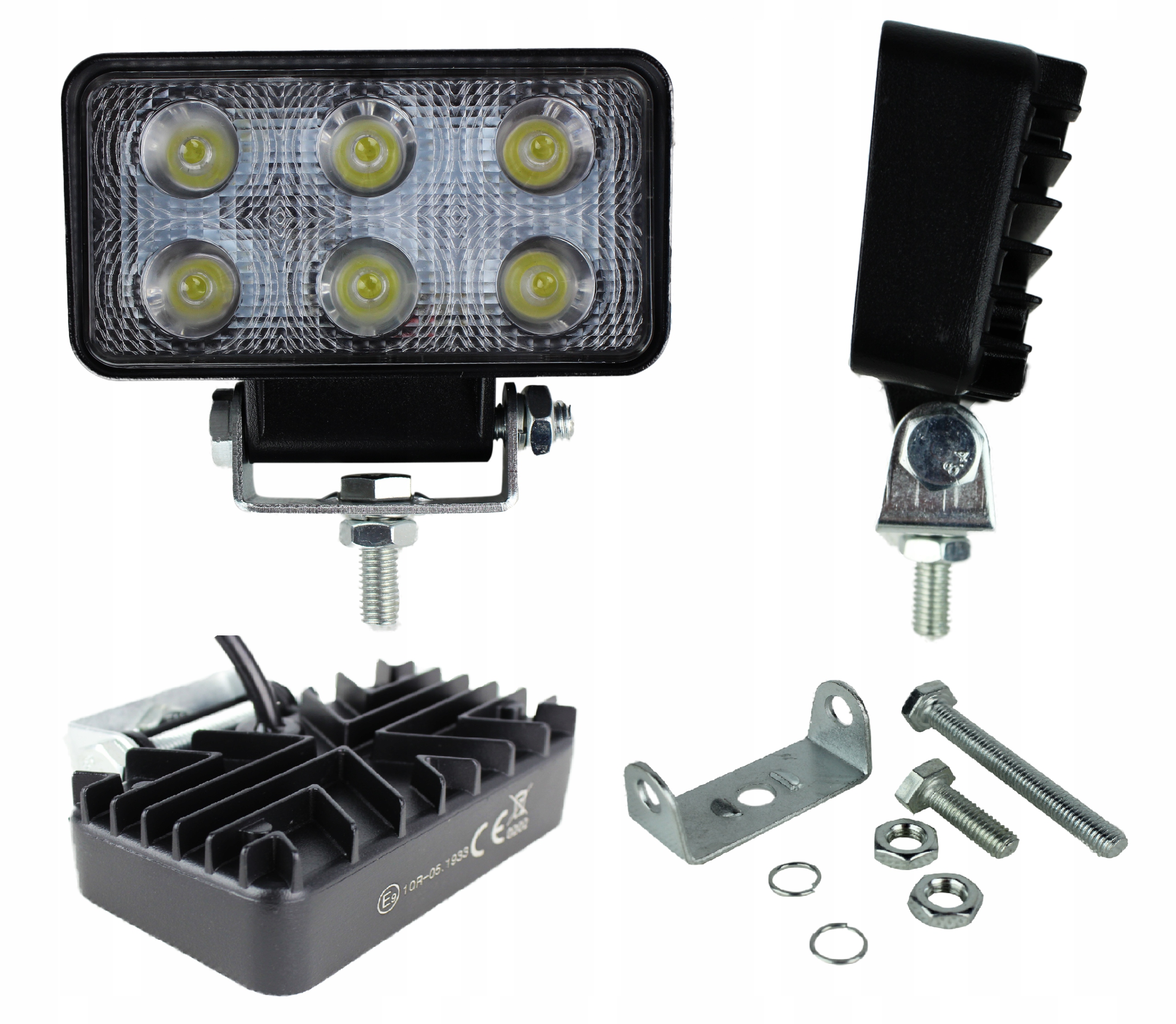 

Lampa Led Robocza 6 Led Halogen 18W 12-24V Ce R10