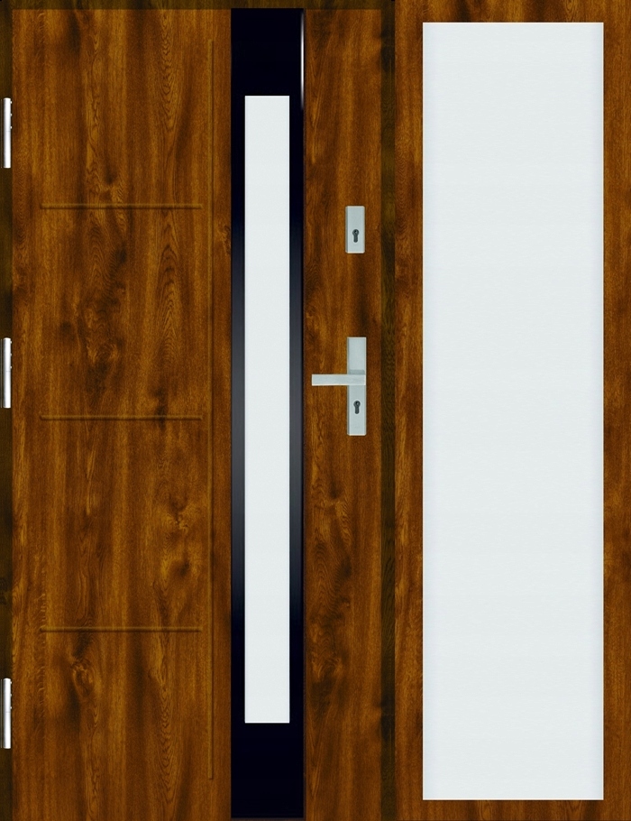 DRZWI Z DOŚWIETLEM DREWN. OŚĆ 120-150CM 72MM TERMO Szerokość drzwi 150 cm