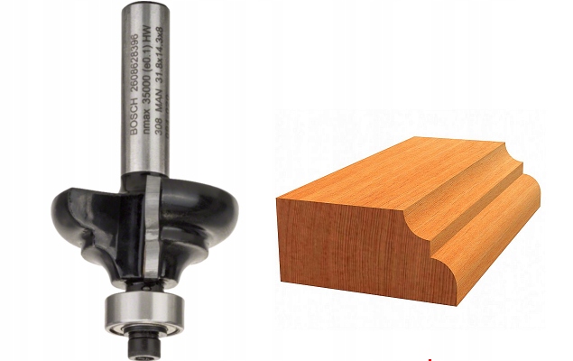 Bosch Frez Do Drewna Do Krawędzi Z Łożyskiem R4,8