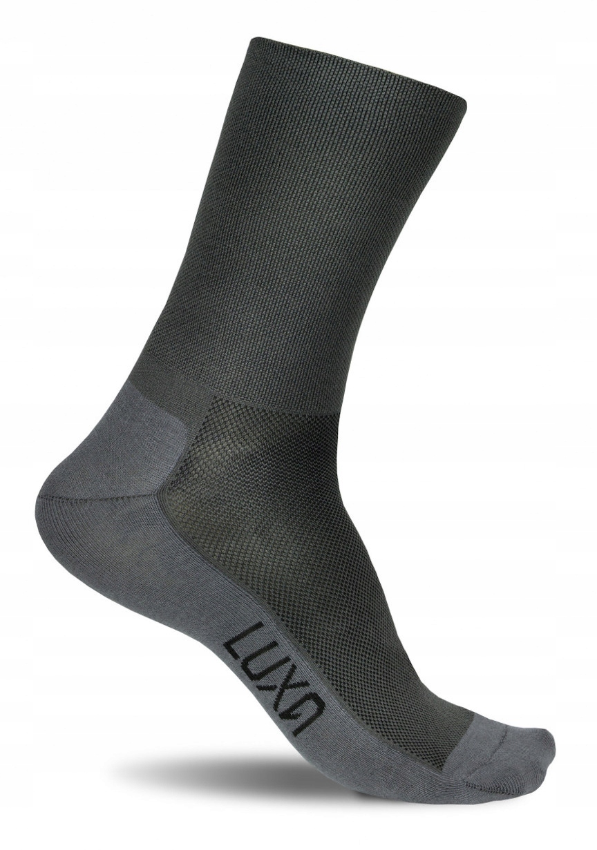 

Skarpety kolarskie Luxa Classic Grey gładkie 39-41