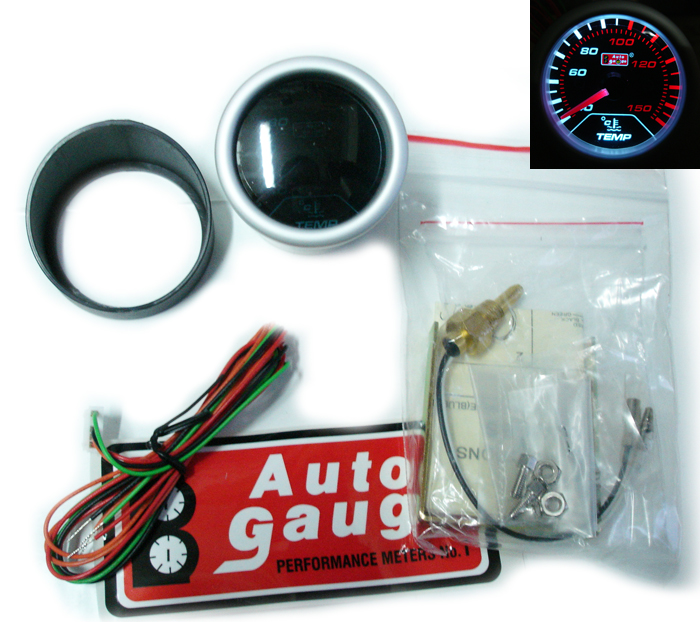 WSKAŹNIK TEMPERATURA WODY AUTO GAUGE SMOKE 52MM Producent części Auto Gauge