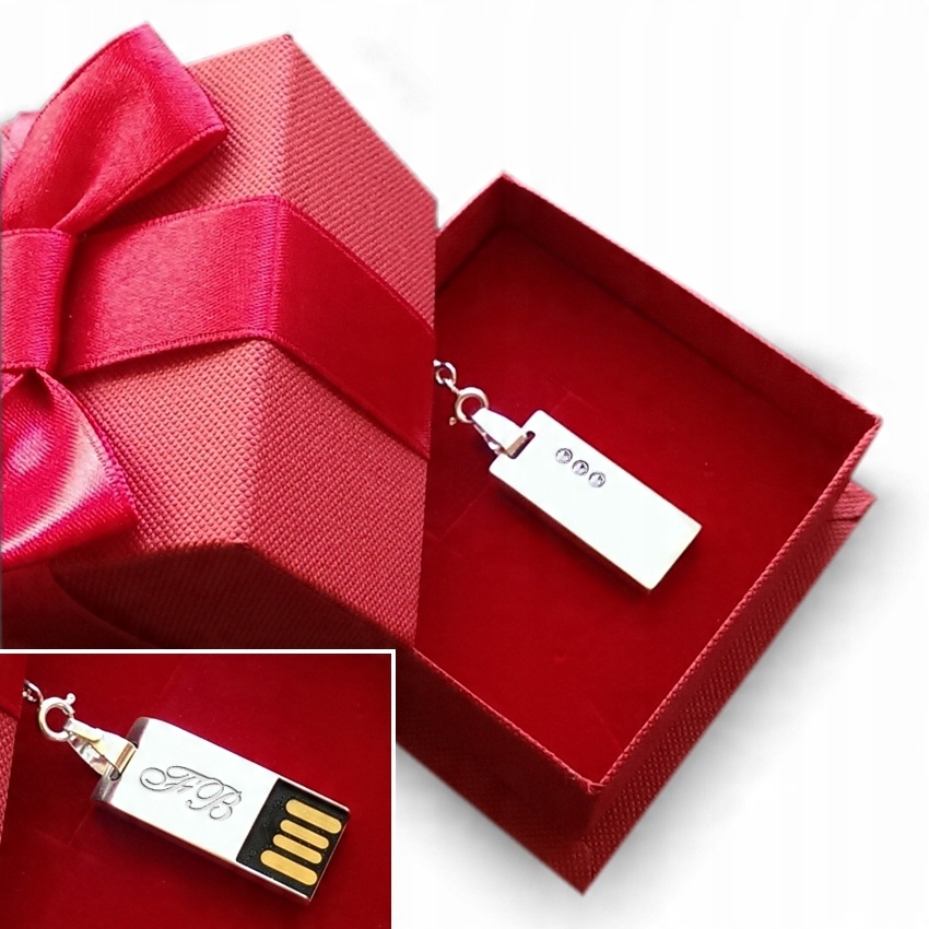 

Pendrive naszyjnik z grawerem | Swarovski 16GB