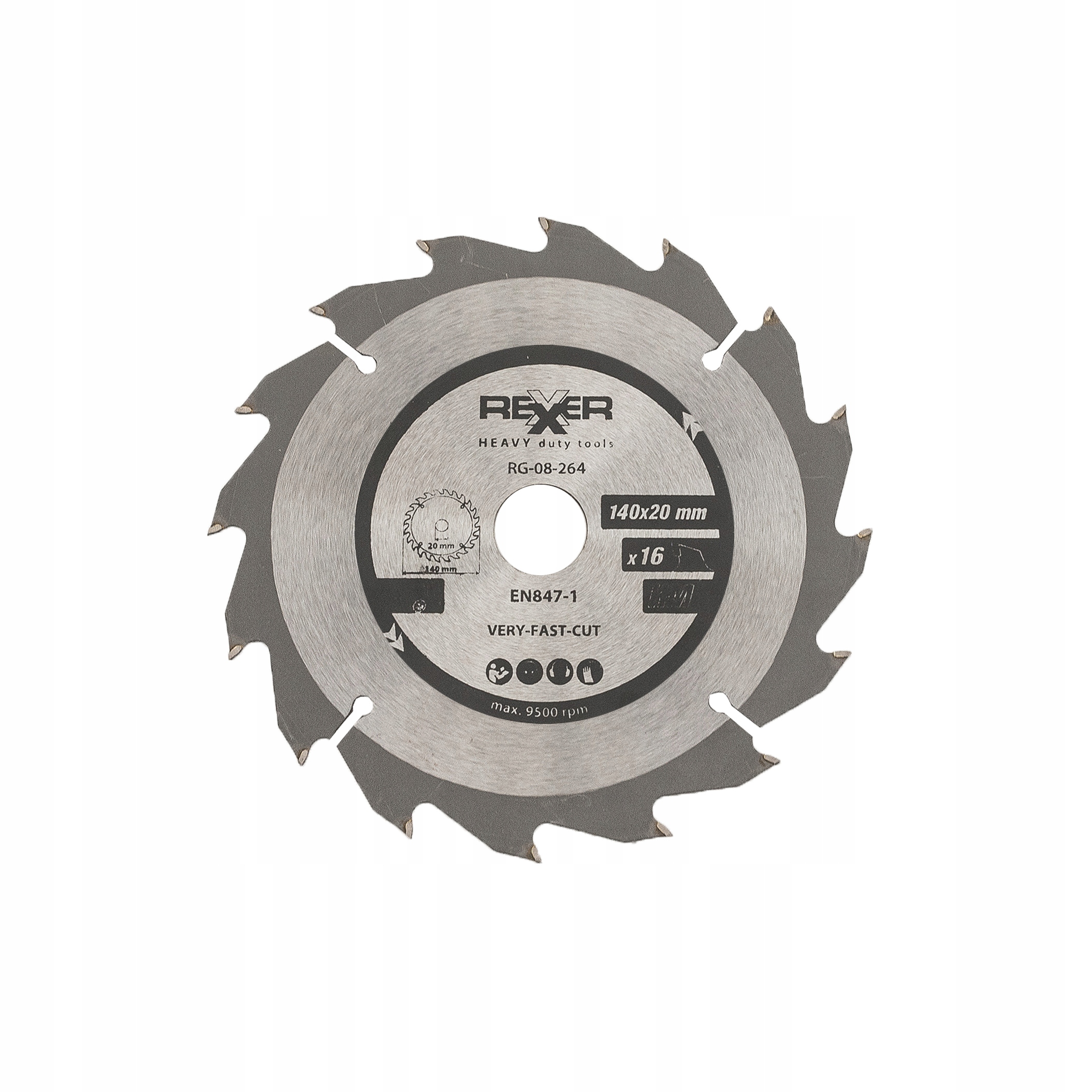 

Piła Tarczowa Do Drewna 140X20 MM 16 Zębów Węglik