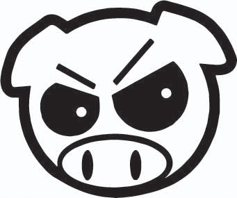 

Naklejka na auto samochód Subaru Pig 238