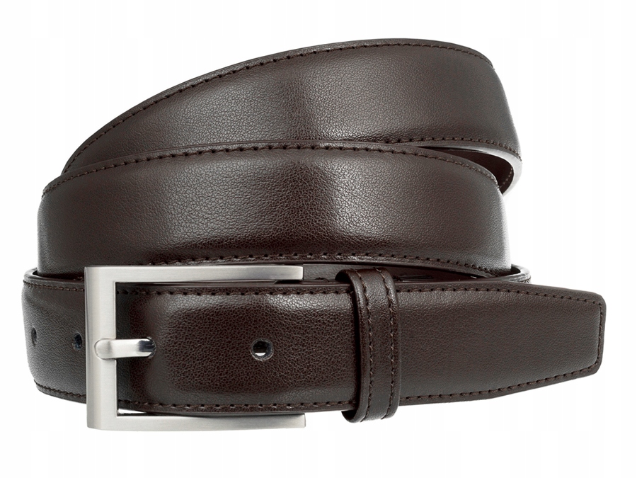 

Do Garnituru Skórzany Pasek Męski Brązowy p2 105