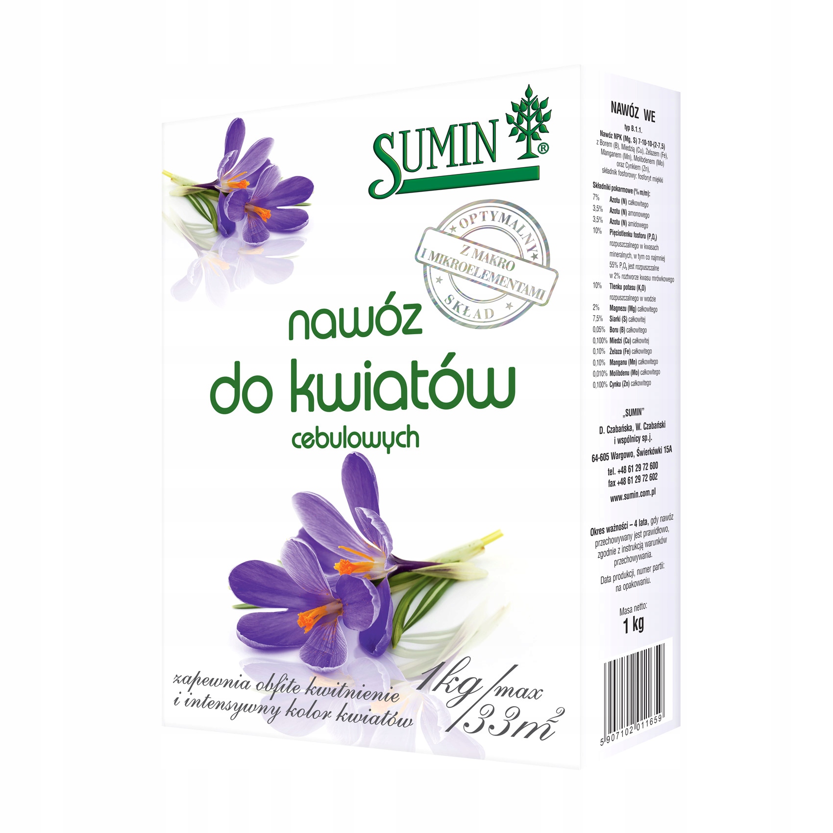 

Sumin Nawóz granulat do kwiatów cebulowych 1kg