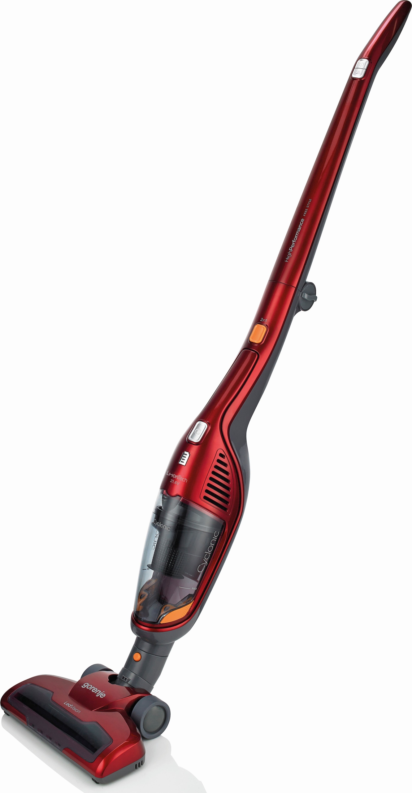 ODKURZACZ PIONOWY GORENJE SVC216FR 2w1 HEPA LED Zasilanie akumulatorowe