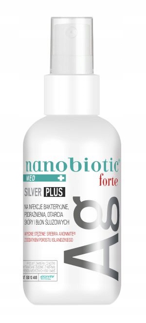 

Nanobiotic Srebro na infekcje bakteryjne, otarcia