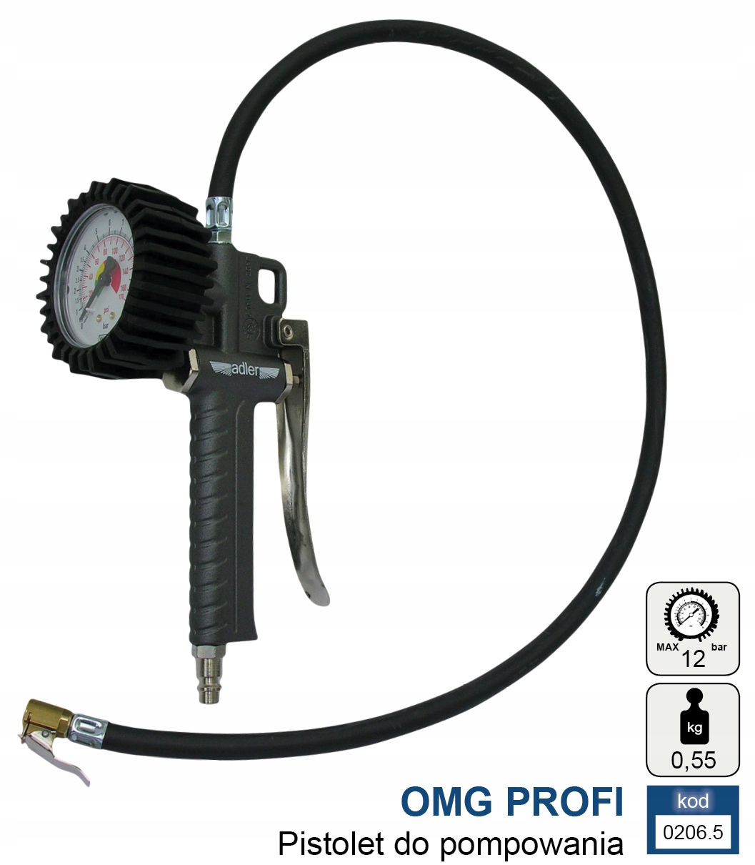 Pistolet Do Pompowania OMG ADLER 0206.5 Kod producenta 0206.5