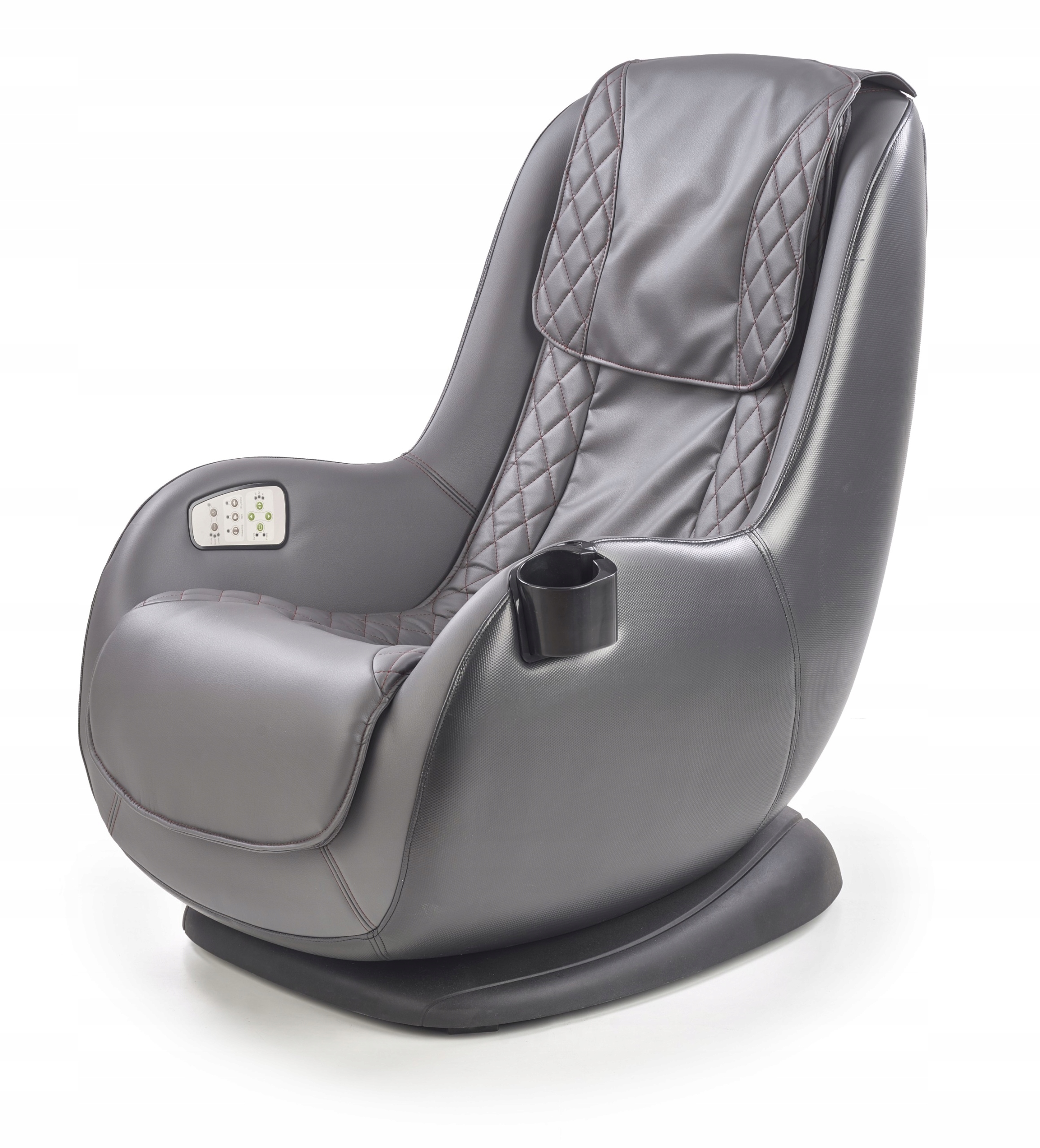 Fotel Wypoczynkowy Dopio Szary Funkcja Masażu Eco