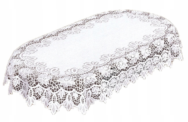 OBRUS BIAŁY ŻAKARDOWY 90 cm x 150 cm 202541/90y