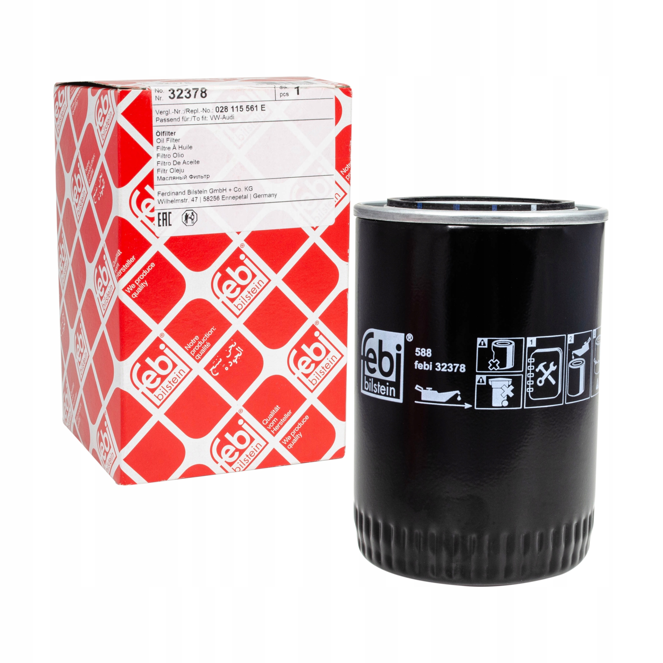 

Filtr Oleju Audi A4 B5 A5 C4 C5 Passat B5 1.9 Tdi