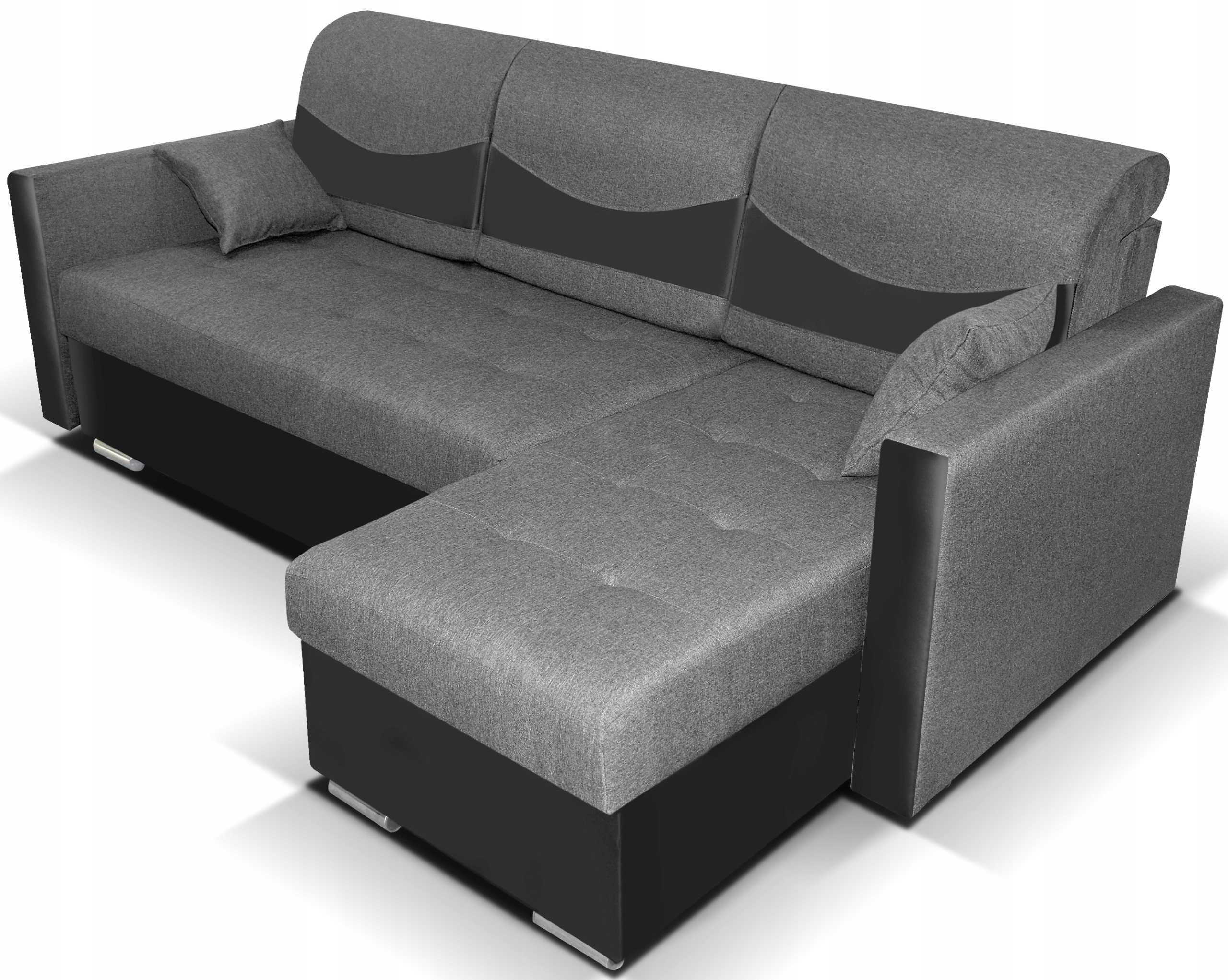 Narożnik 2x pojemnik funkcja spania sprężyny