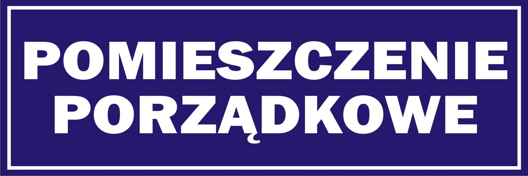 

Naklejka Informacyjna Pomieszczenie Porządkowe