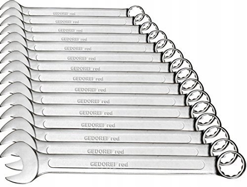 GEDORE RED Klucze plasko oczkowe 6 32 mm 15 szt EAN 4060833009935