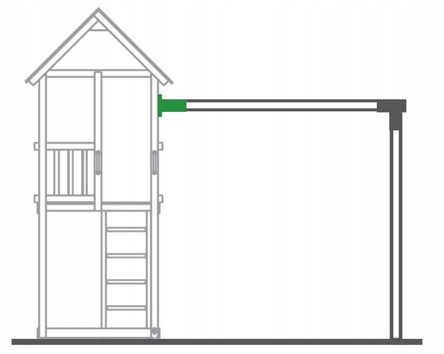 Łącznik do belki kwadratowej 9x9cm do huśtawki KBT Rodzaj akcesoria