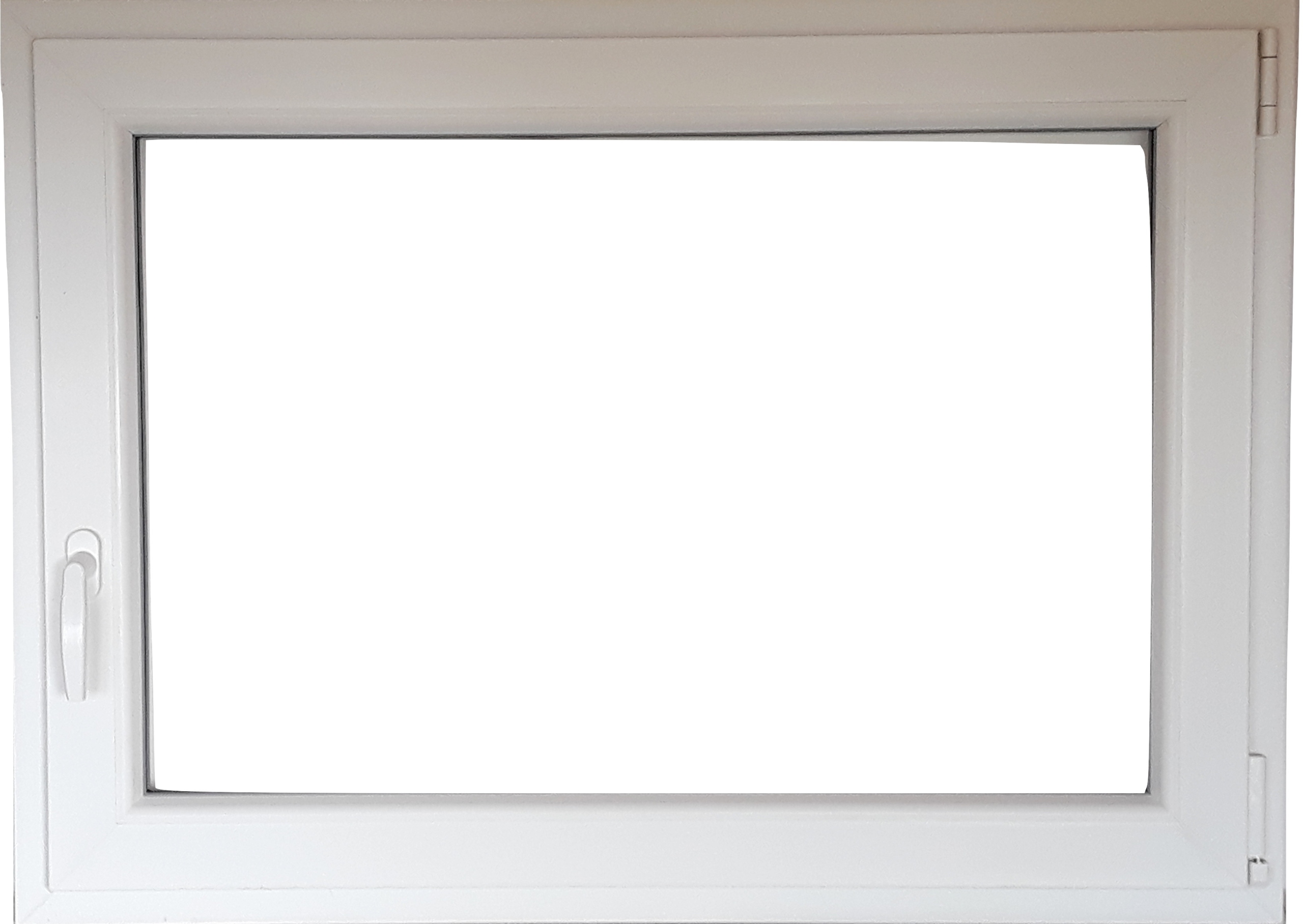 Alucon Okno Pcv 100x70 1000x700 mm Białe Lewe 2 Szyby 76mm