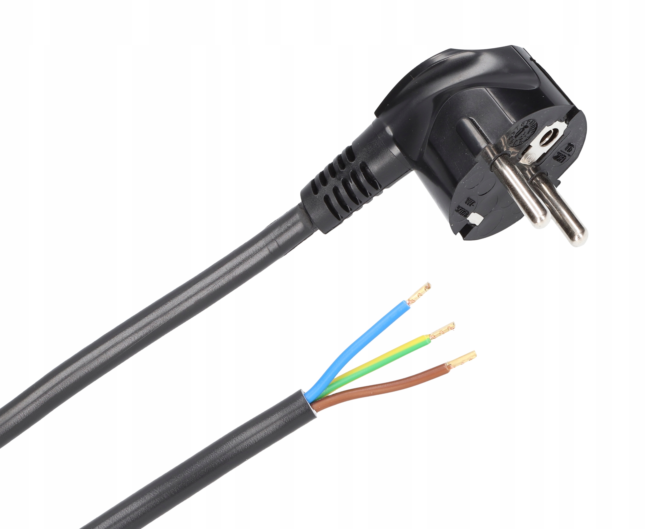 2x 5 m připojovací kabel s úhlovou zástrčkou Uni-Schuko 250V 16A 3x1 mm² O