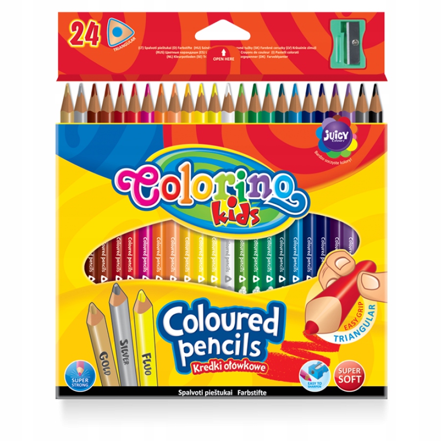 

Colorino Kredki Ołówkowe 24 Kol Temperówka 57462