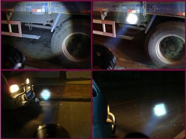 Latarka myśliwska do śledzenia śladów krwi UV ZOOM Kolor dominujący czarny