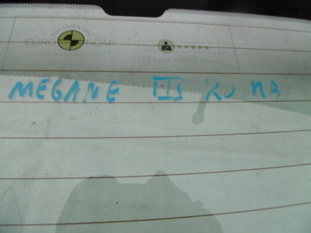 MEGANE III KOMBI SZYBA TYLNA KLAPY TYLNEJ 2010 Typ samochodu Samochody osobowe