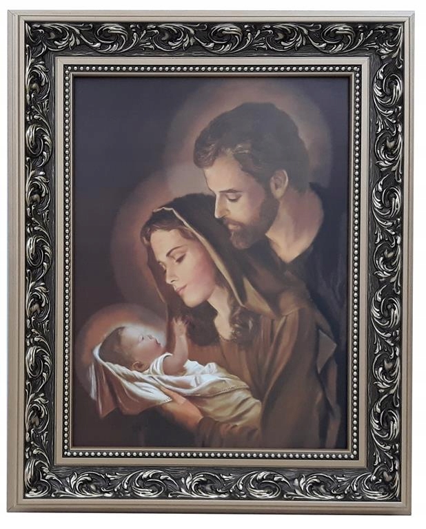 

Obraz W Złotej Ramie 42X52 Świętej Rodziny Jezus