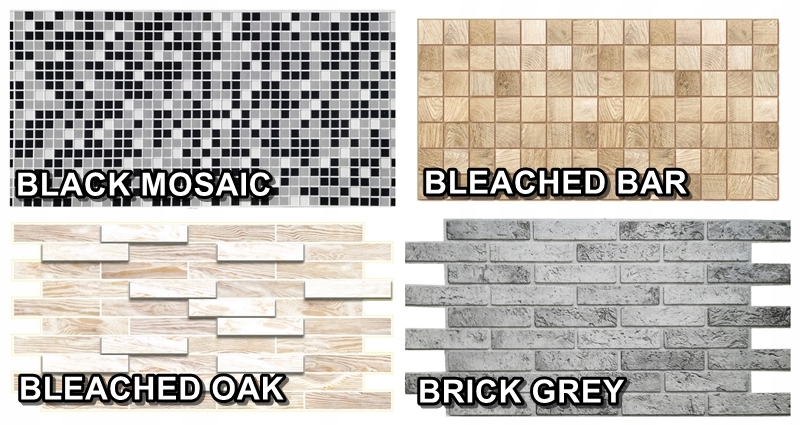 PANELE ŚCIENNE 3D Z PCV PRÓBKI, PRÓBKA WZORNIK Kod producenta PP01